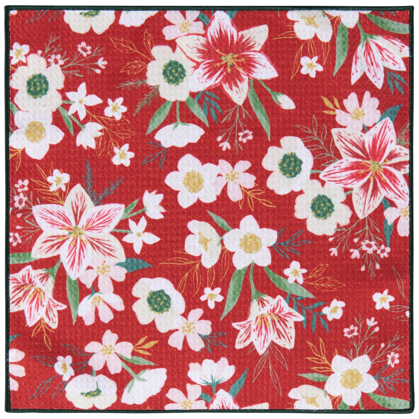 Recycled Microfibre Dishcloth Set/2 - Amaryllis Christmas