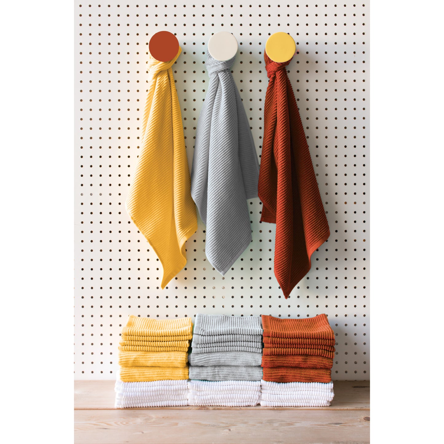 Kitchen Towel Ripple - Chestnut Brown
