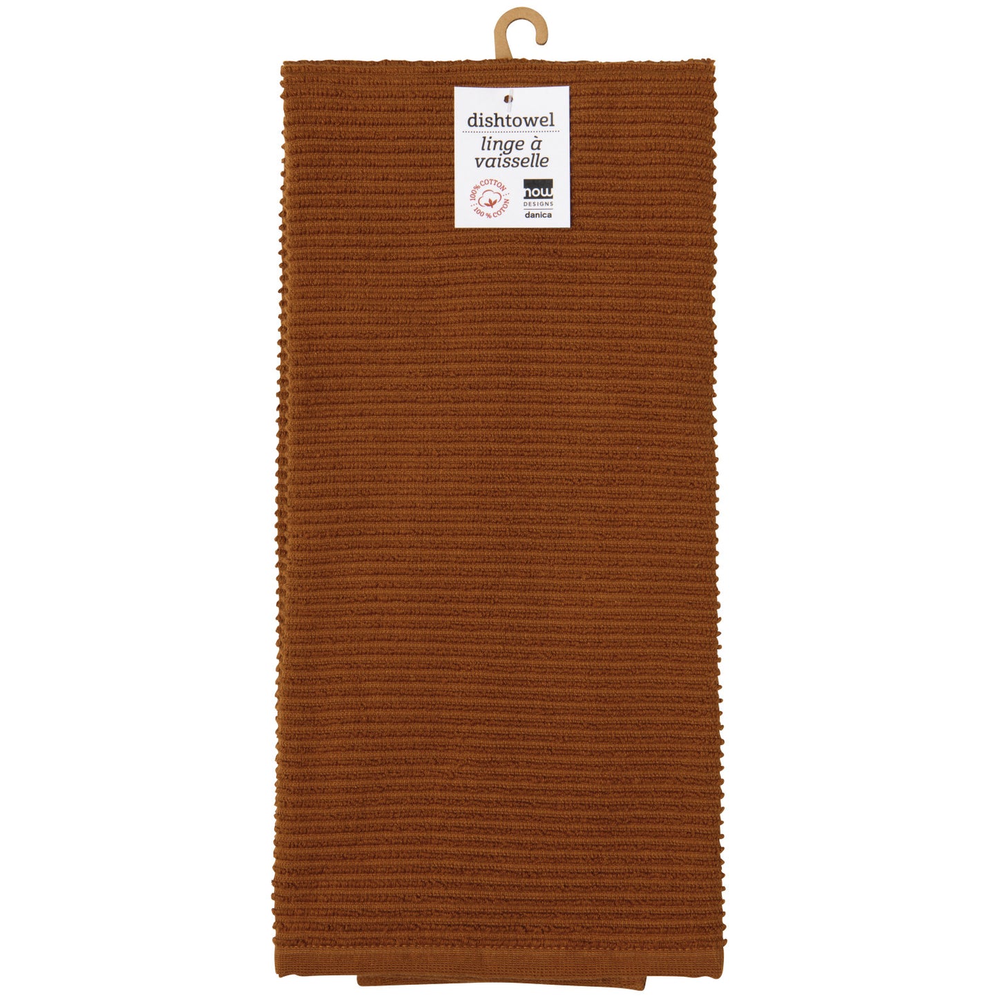 Kitchen Towel Ripple - Chestnut Brown