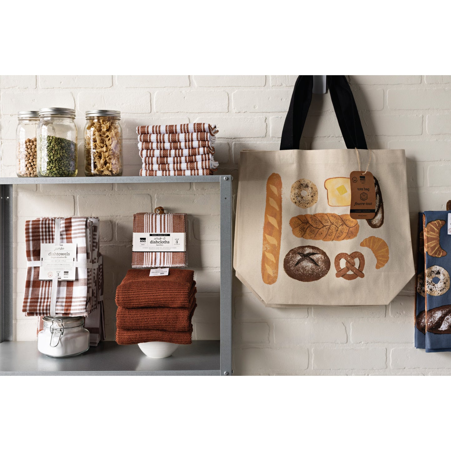 Dishcloth Set of 3 Scrub-it Chestnut Brown