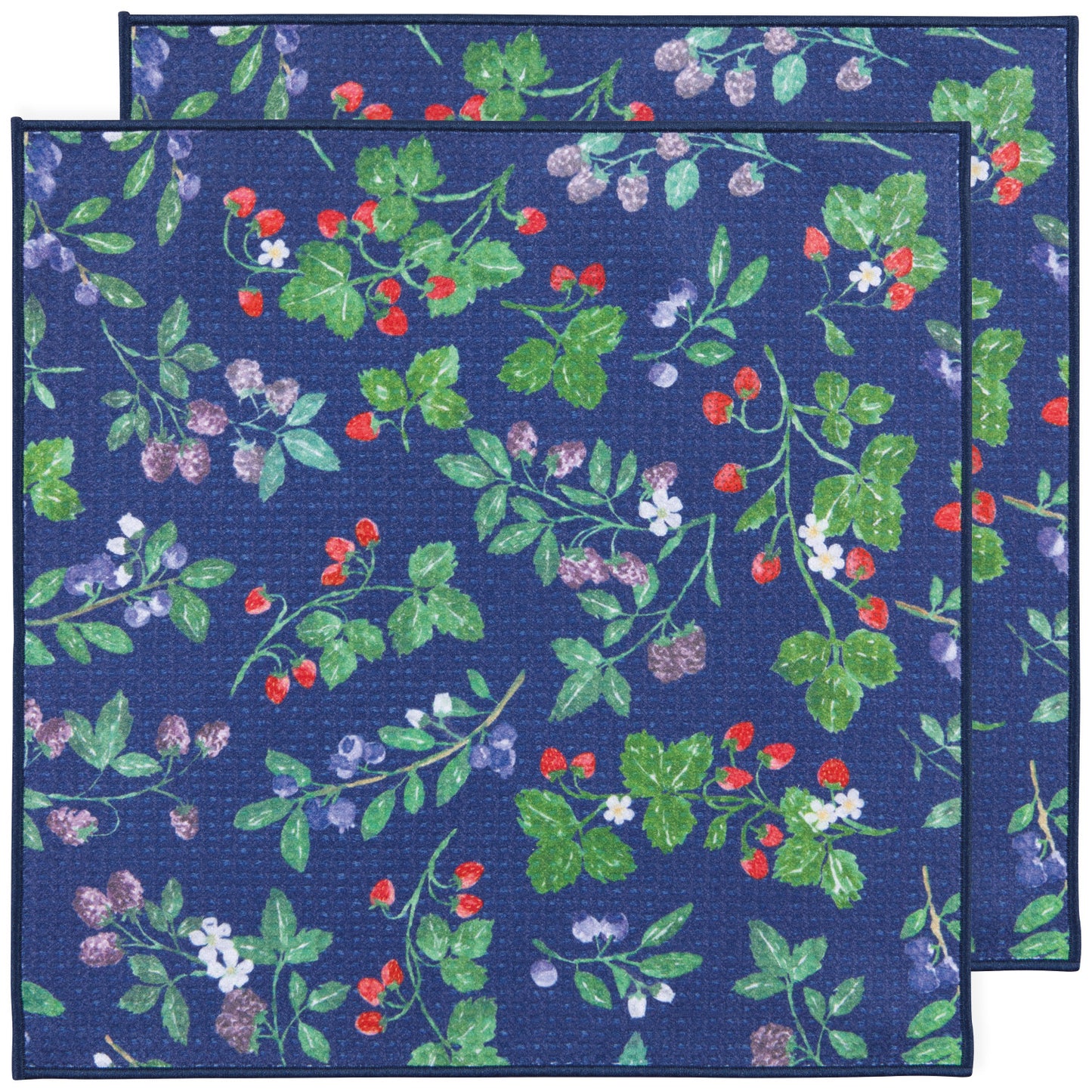 Recycled Microfibre Dishcloth Set/2 - Berry Bramble