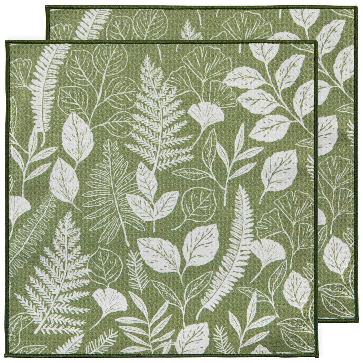 Recycled Microfibre Dishcloth Set/2 - Fern & Frond