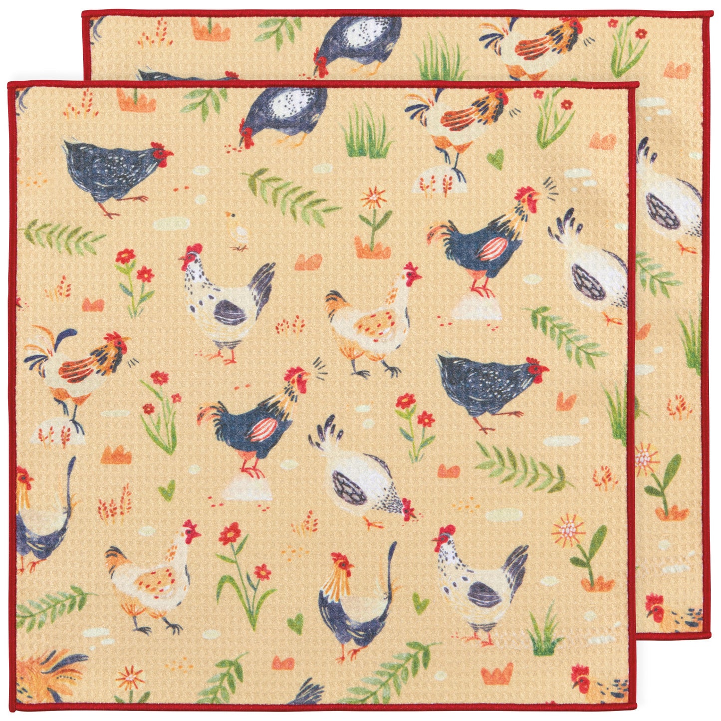 Recycled Microfibre Dishcloth Set/2 - Free Range