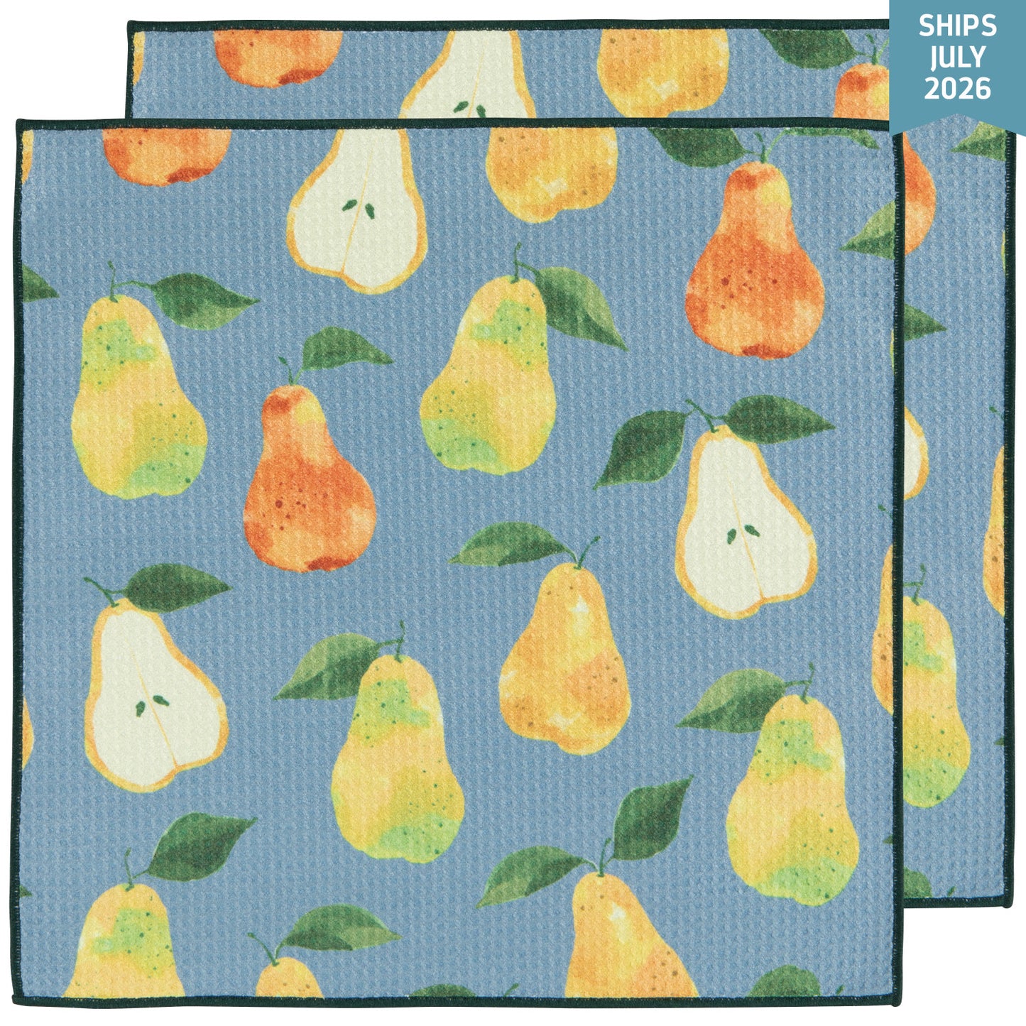 Recycled Microfibre Dishcloth Set/2 - Heritage Pear