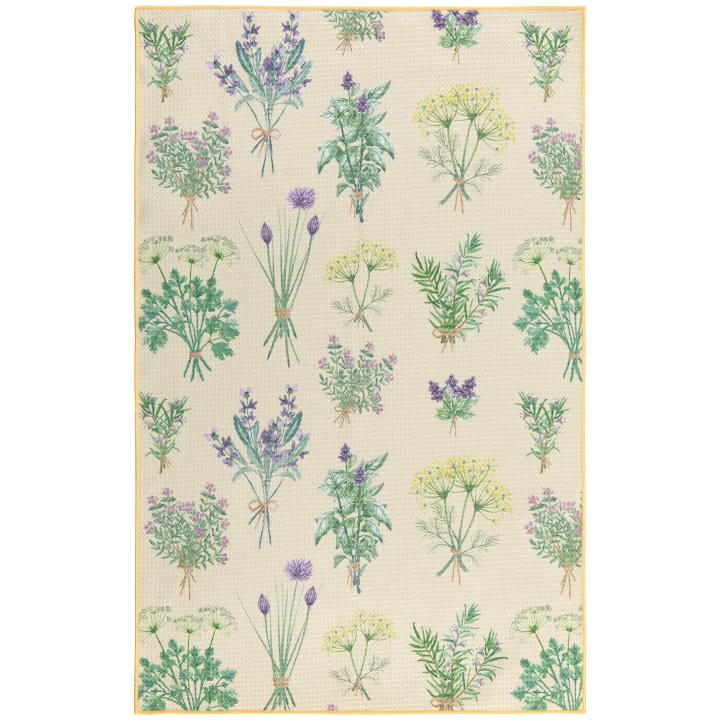 Recycled Microfibre Tea Towel - Fresh Herbs
