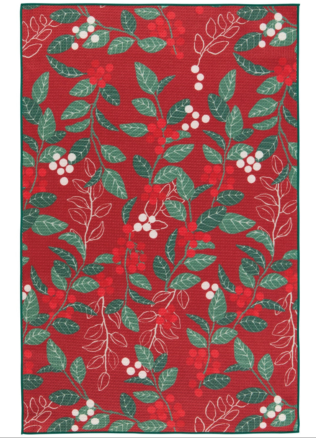 Recycled Microfibre Tea Towel -  Merry Berry Christmas