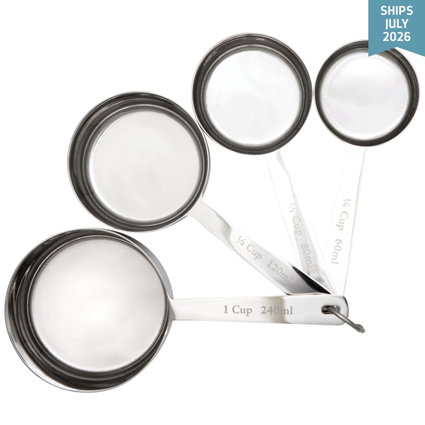 Stainless Steel Measuring Cups S/4