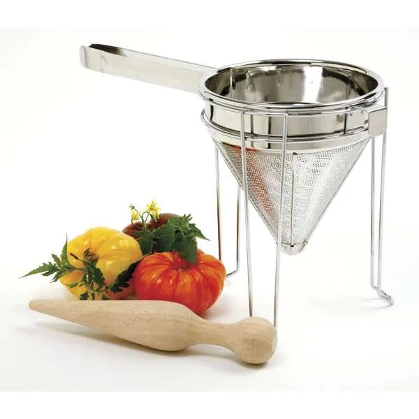 Norpro S/S Chinois With Wood Pestle And Stand