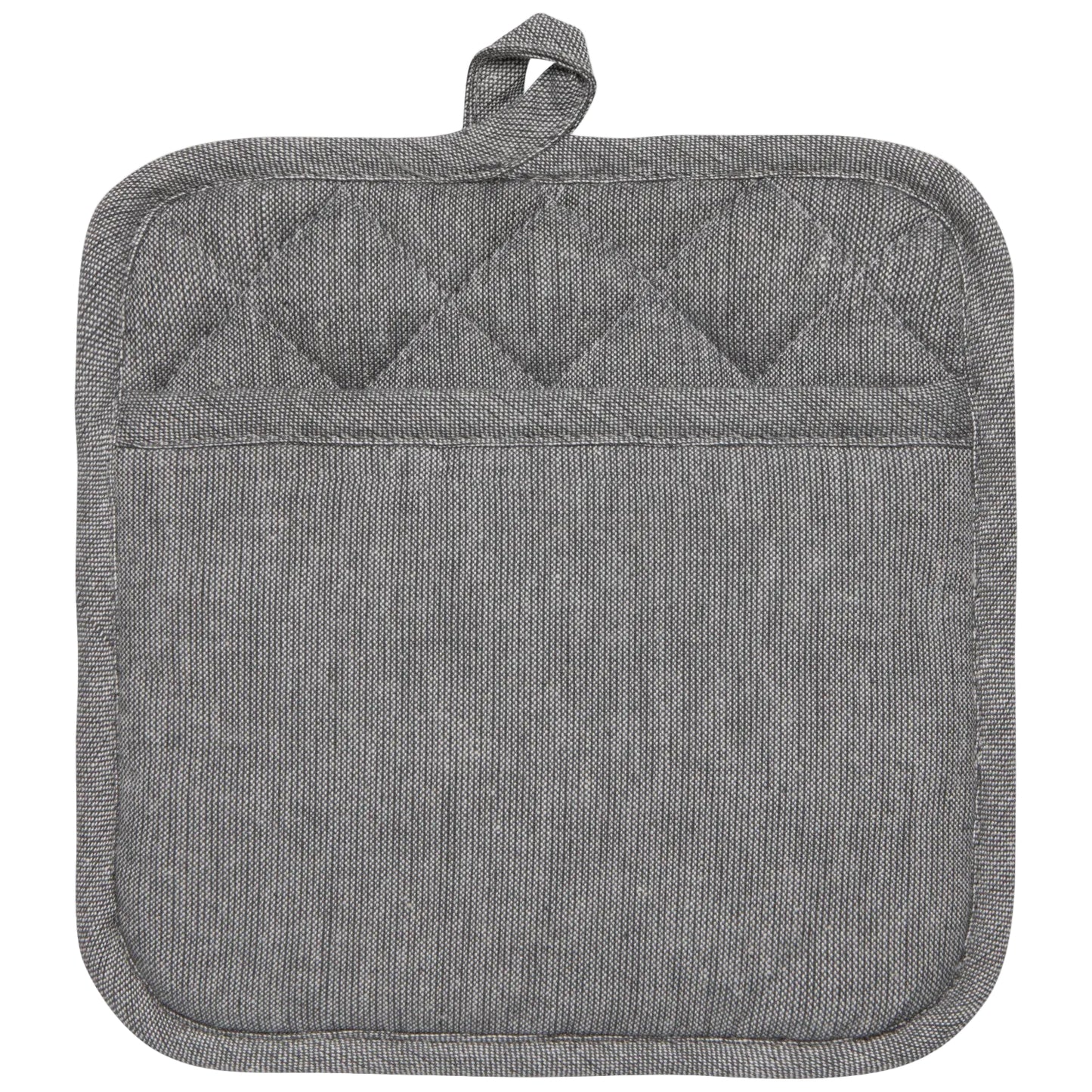 Slate Silicone-Cotton Pocket Potholder