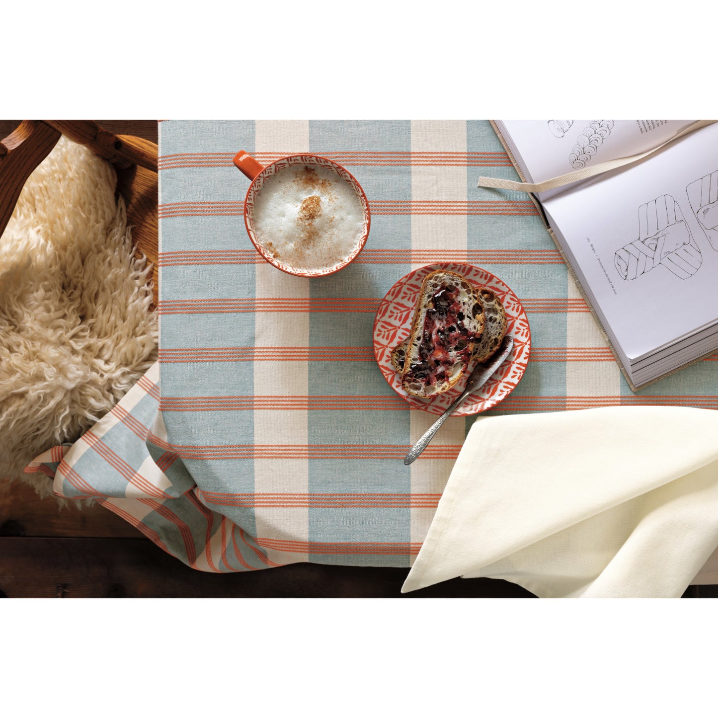 Stamped Appetizer Plate - Copper Leaves