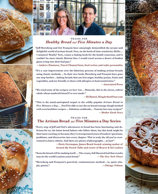 The New Healthy Bread in Five Minutes a Day - Jeff Hertzberg, M.D.