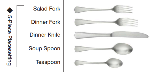 Puddifoot New York 5-Piece Place Setting - Satin Finish