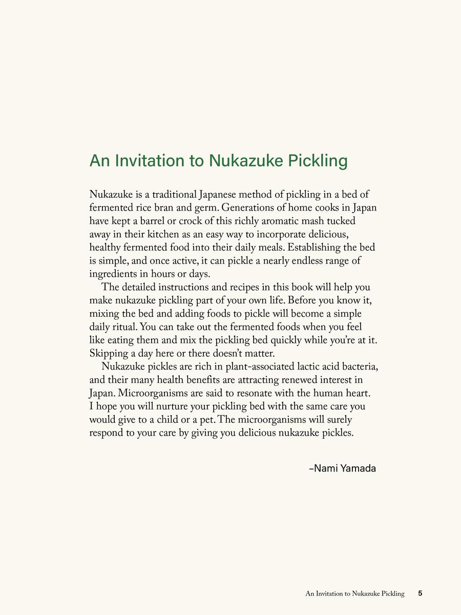 Nukazuke The Japanese Art of Fermented Pickling - Nami Yamada