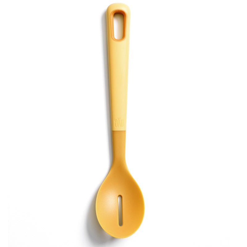 Nylon Slotted Spoon - Mustard