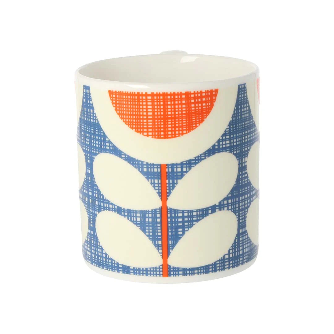 Scribble Sunflower Blue Mug - 350ml