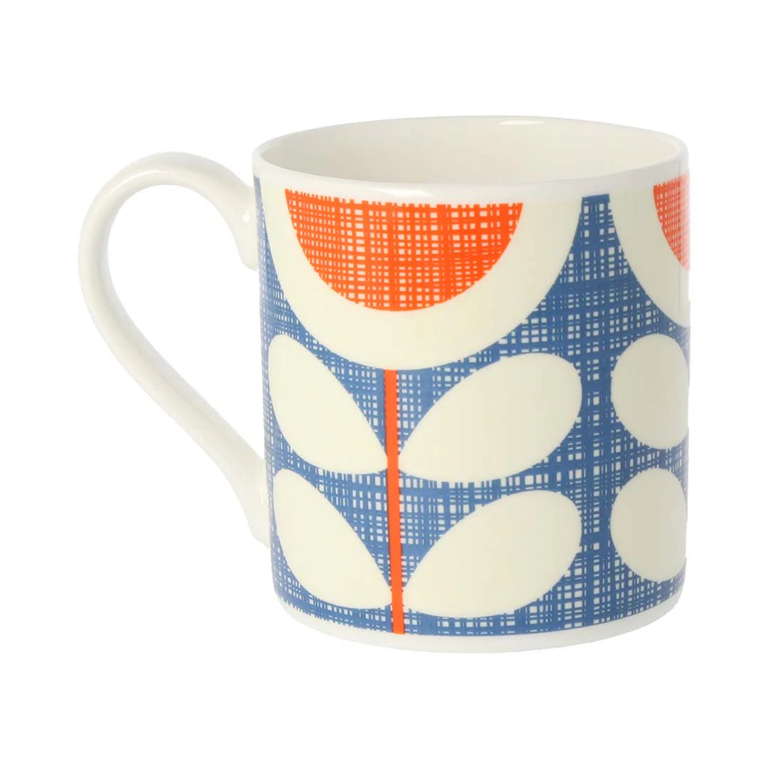 Scribble Sunflower Blue Mug - 350ml