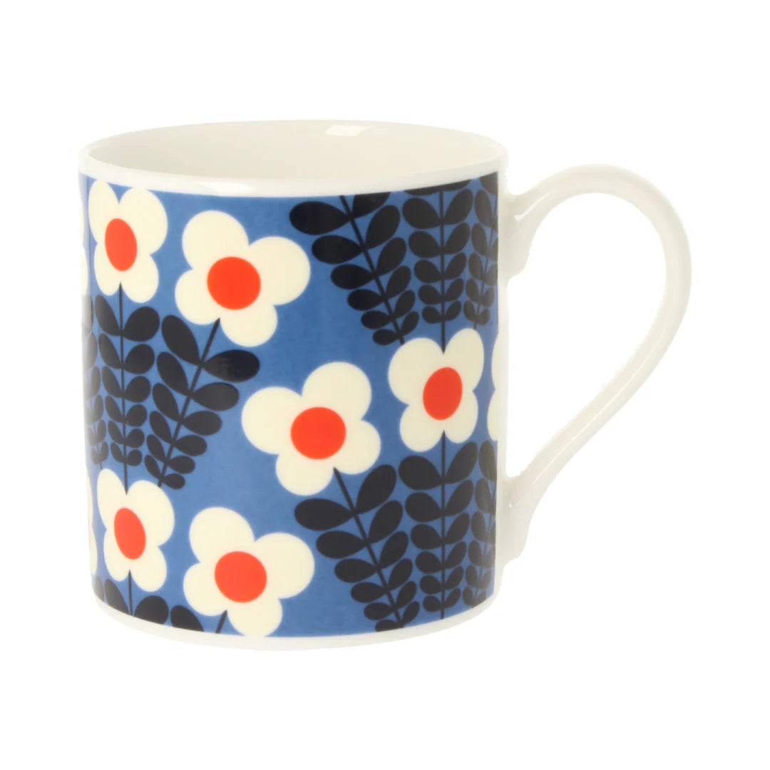 Bunch Of Stems Blue Mug - 350ml