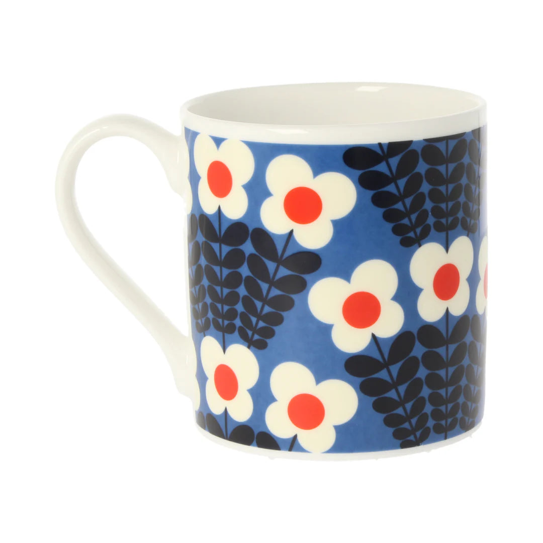 Bunch Of Stems Blue Mug - 350ml