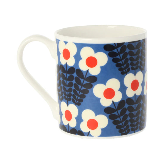 Bunch Of Stems Blue Mug - 350ml