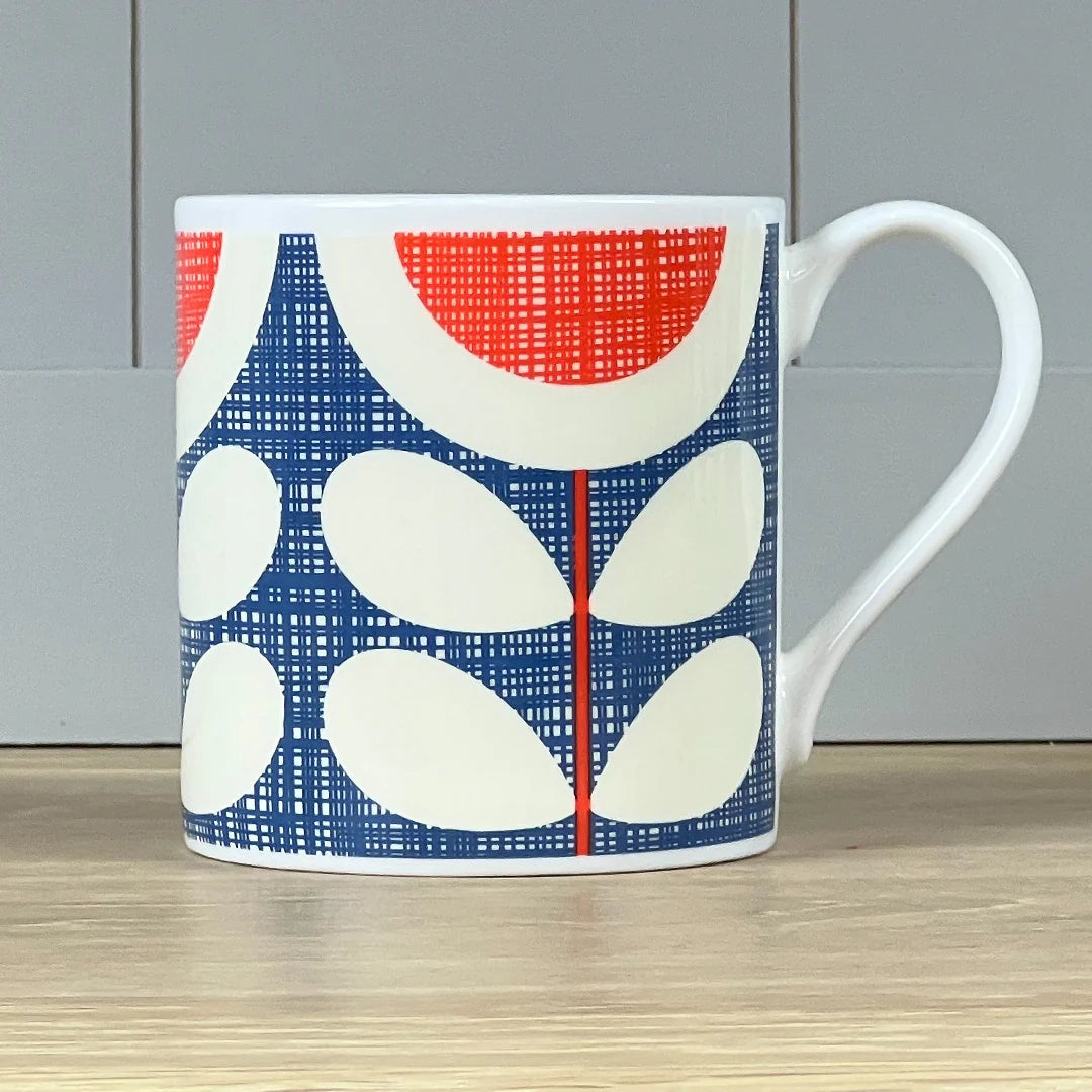 Scribble Sunflower Blue Mug - 350ml