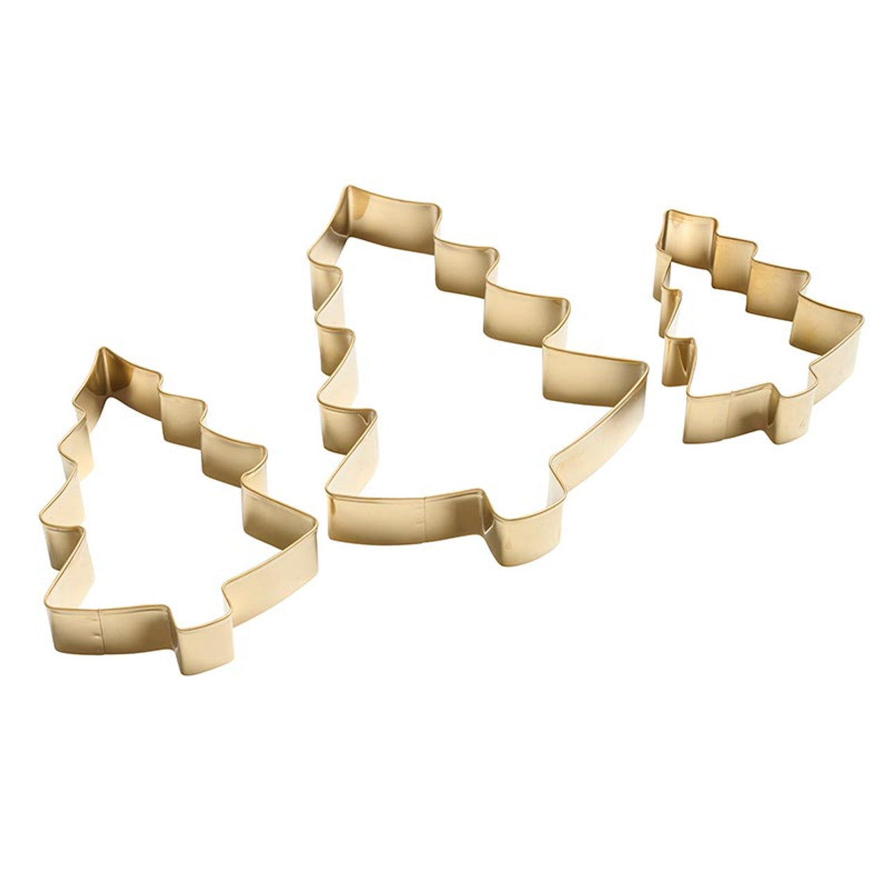 Gold Tree Cookie Cutter S/3