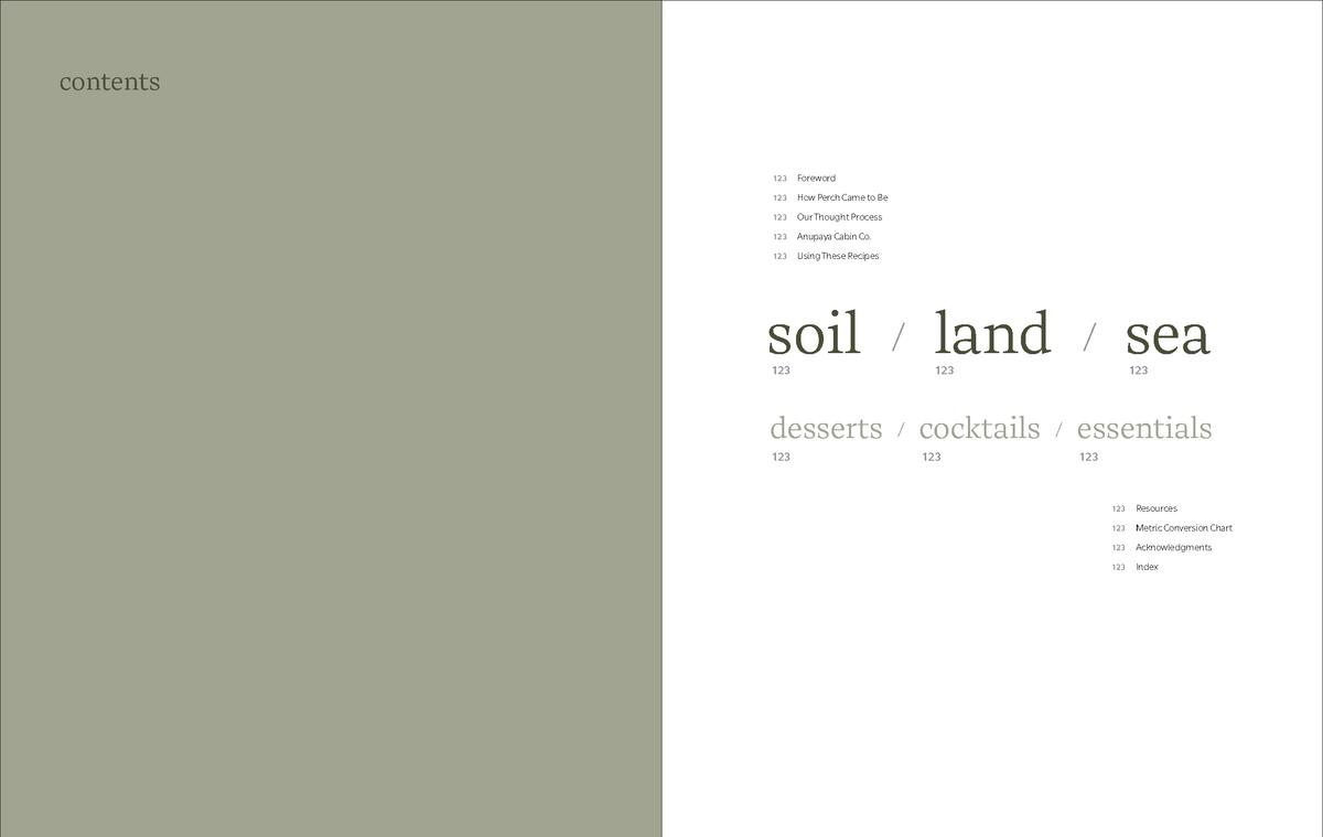 Perch: Soil / Land / Sea - A Cookbook - Justin Champagne-Lagarde, Mandel Hitzer