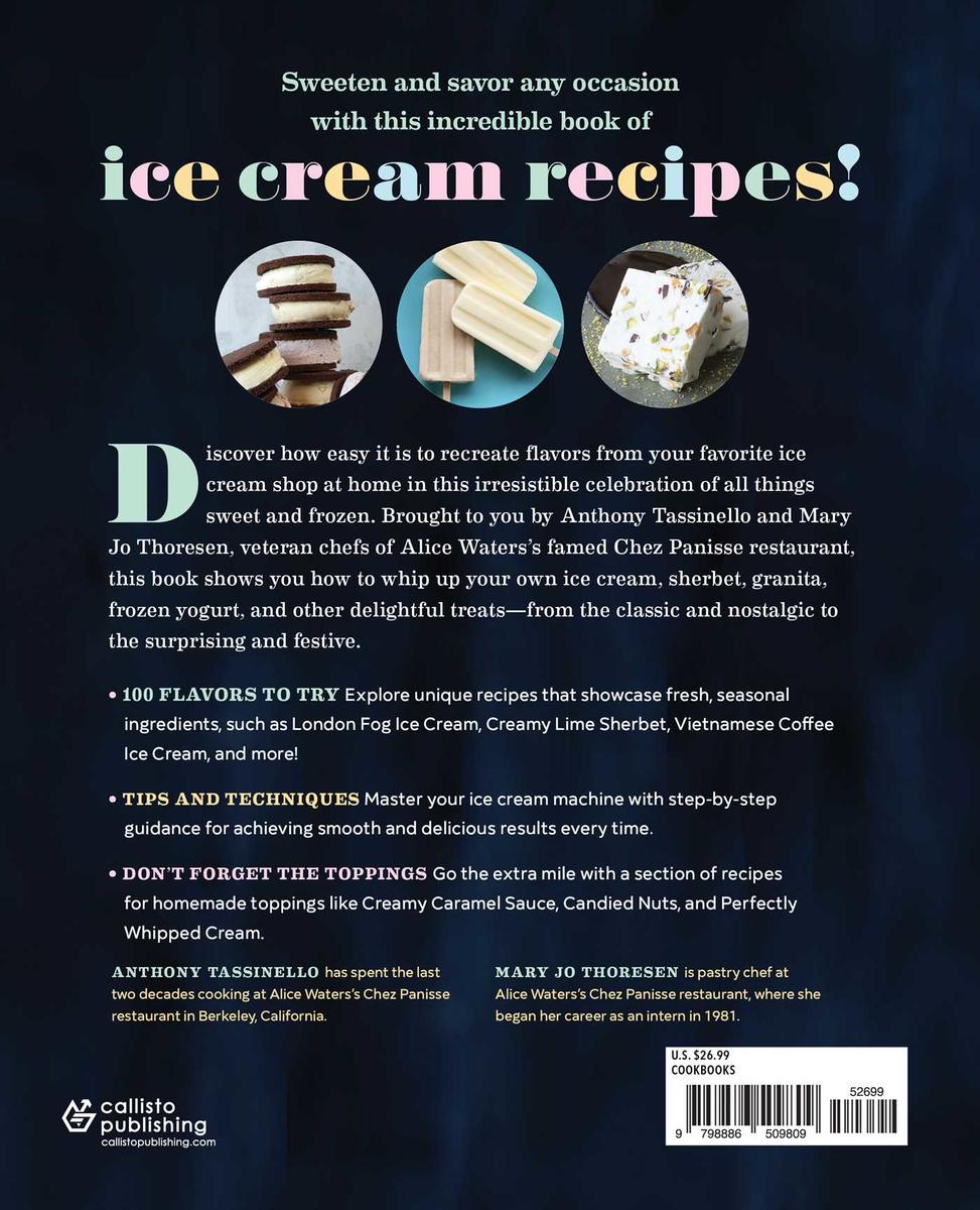 Perfectly Simple Ice Cream: 100 Recipes Anyone Can Make - Anthony Tassinello, Mary Jo Thoresen