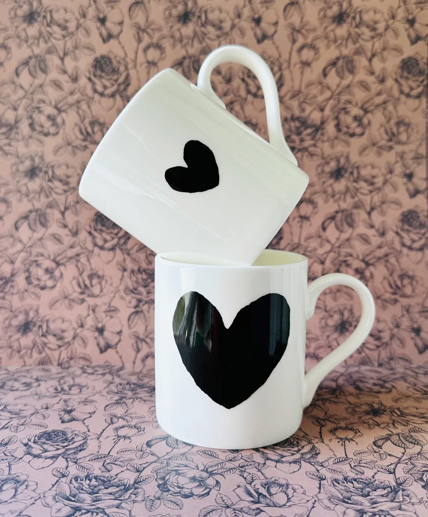 Wee Heart Black Mug - 350ml