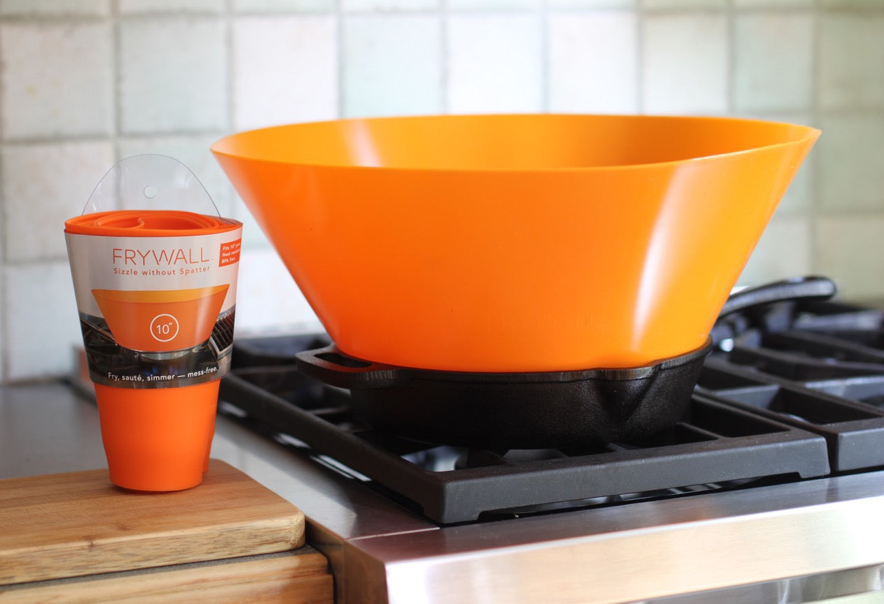 Frywall 10" Splatter Guard Orange