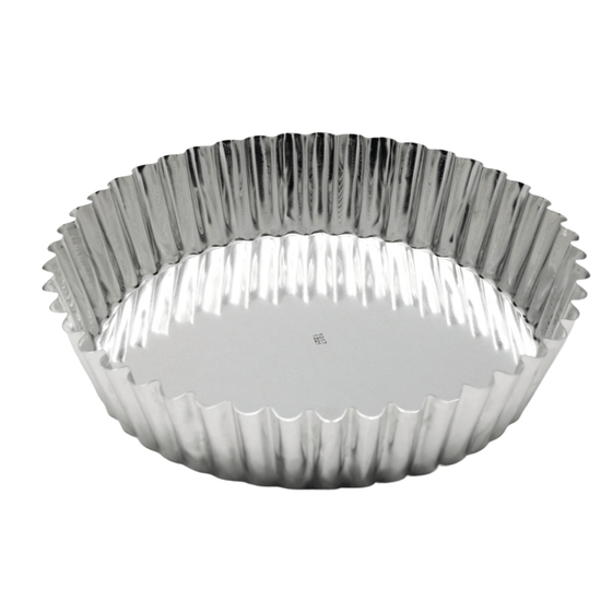 Load image into Gallery viewer, Gobel Fluted Quiche Mold Round w Narrow Base 25x5cm
