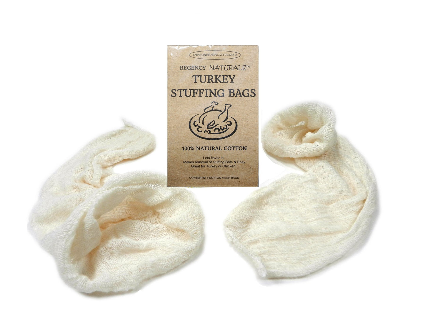 Regency Wraps Natural Turkey Stuffing Bags S/2