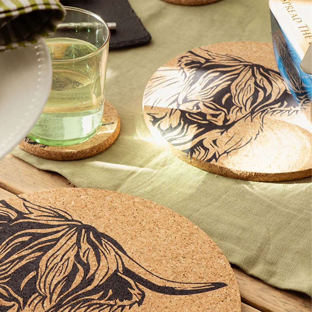 Selbrae House Highland Cow Cork Trivet