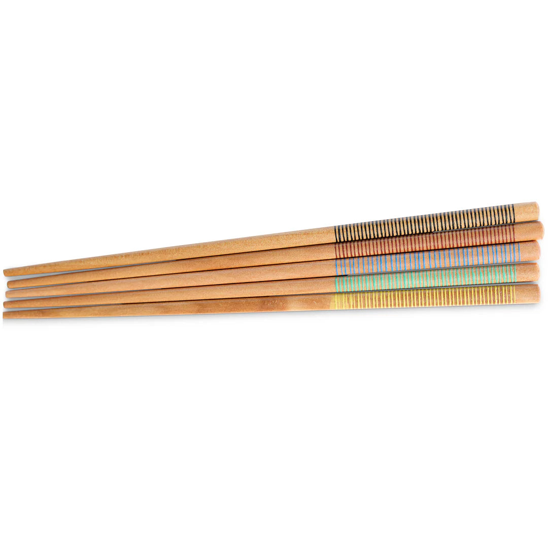 Multi Stripe Chopsticks - Pack of 5