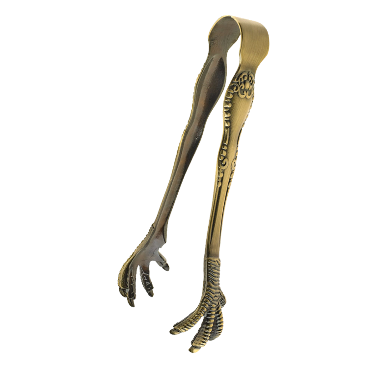 Barfly Talon Ice Tongs - Antique Brass