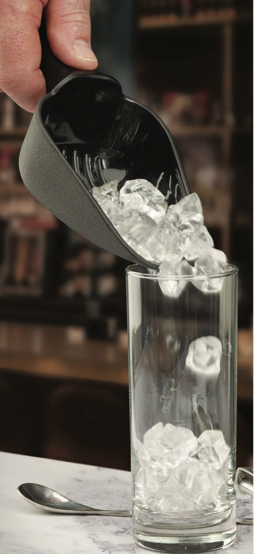 Barfly Ice Scoop - 8oz Slotted Black