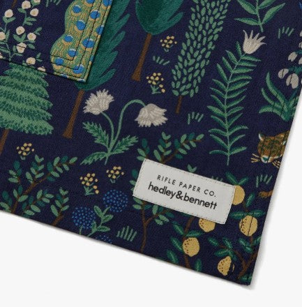 Hedley & Bennett The Smock Apron - Rifle Paper Co - Menagerie Navy