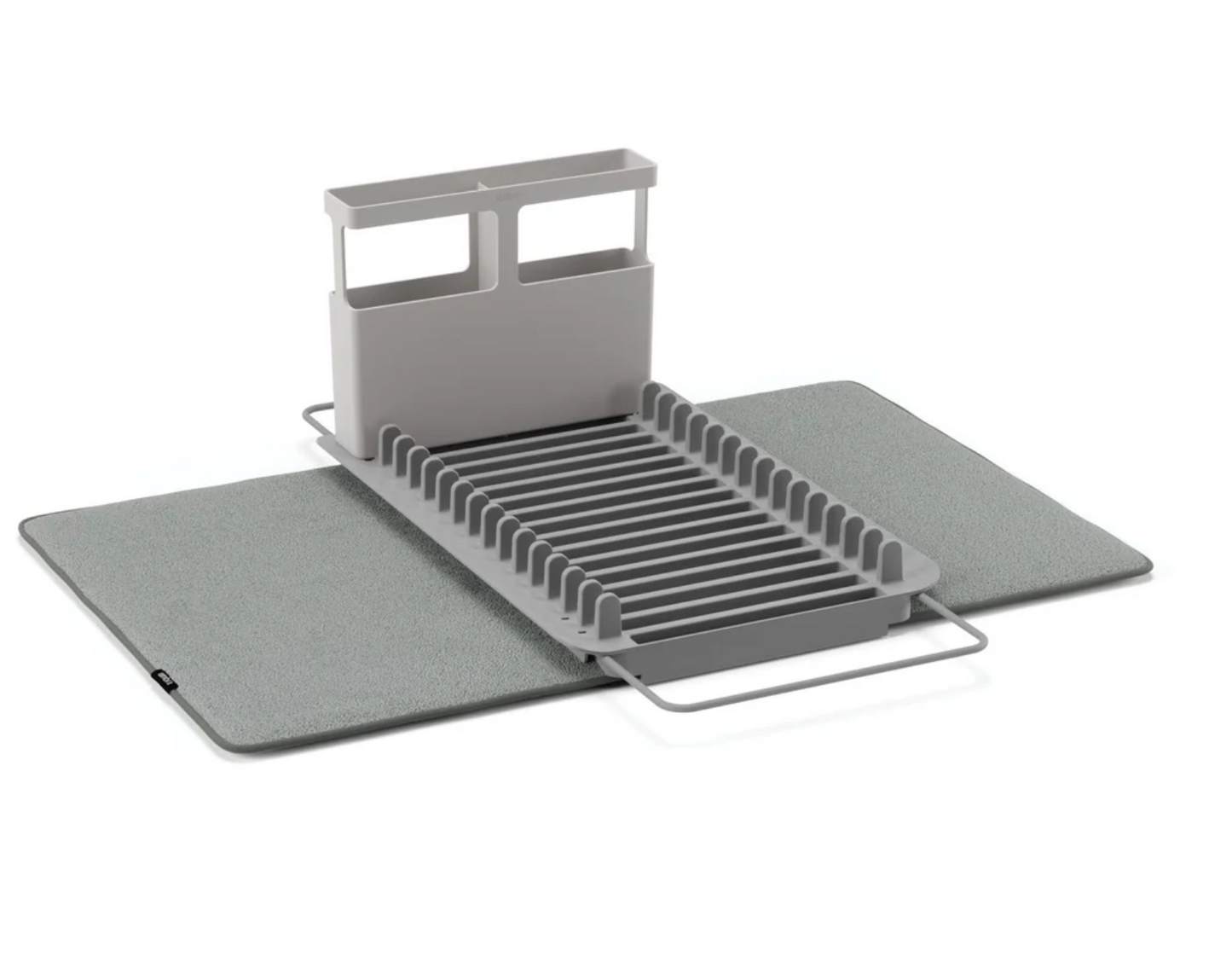 Umbra UDry Over the Sink Dish Rack with Mat - Charcoal