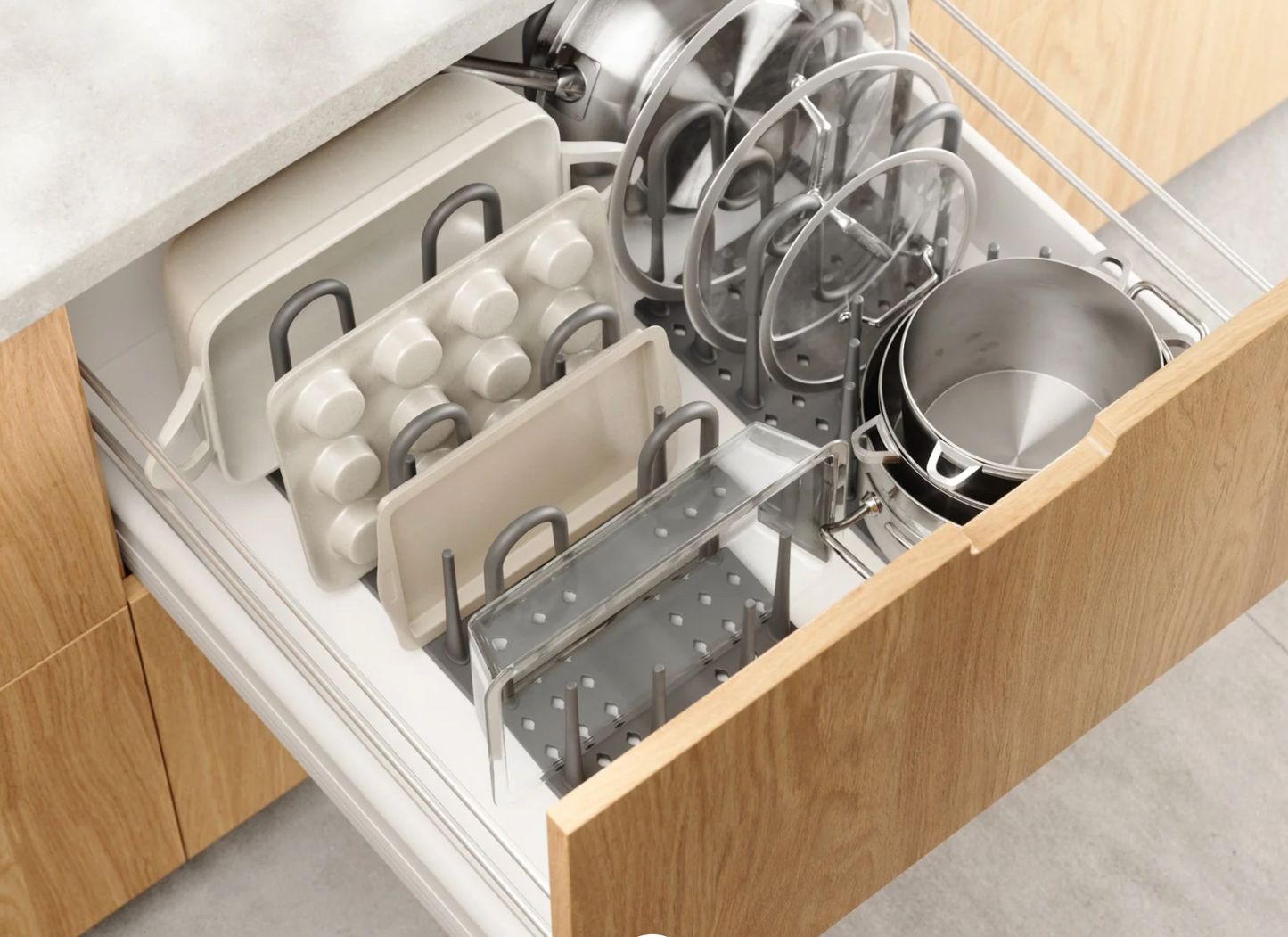 Umbra Peggy Cookware Organizer - Charcoal