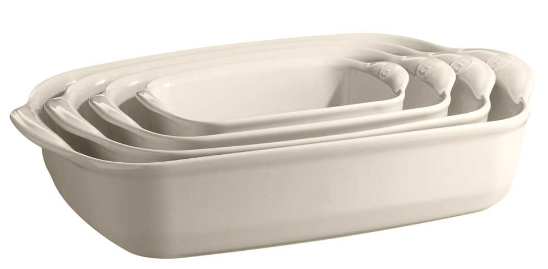 Emile Henry Argile Rect Baker 35x25.5cm