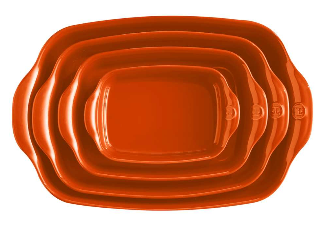 Emile Henry Toscane Rect Baker 35x25.5cm