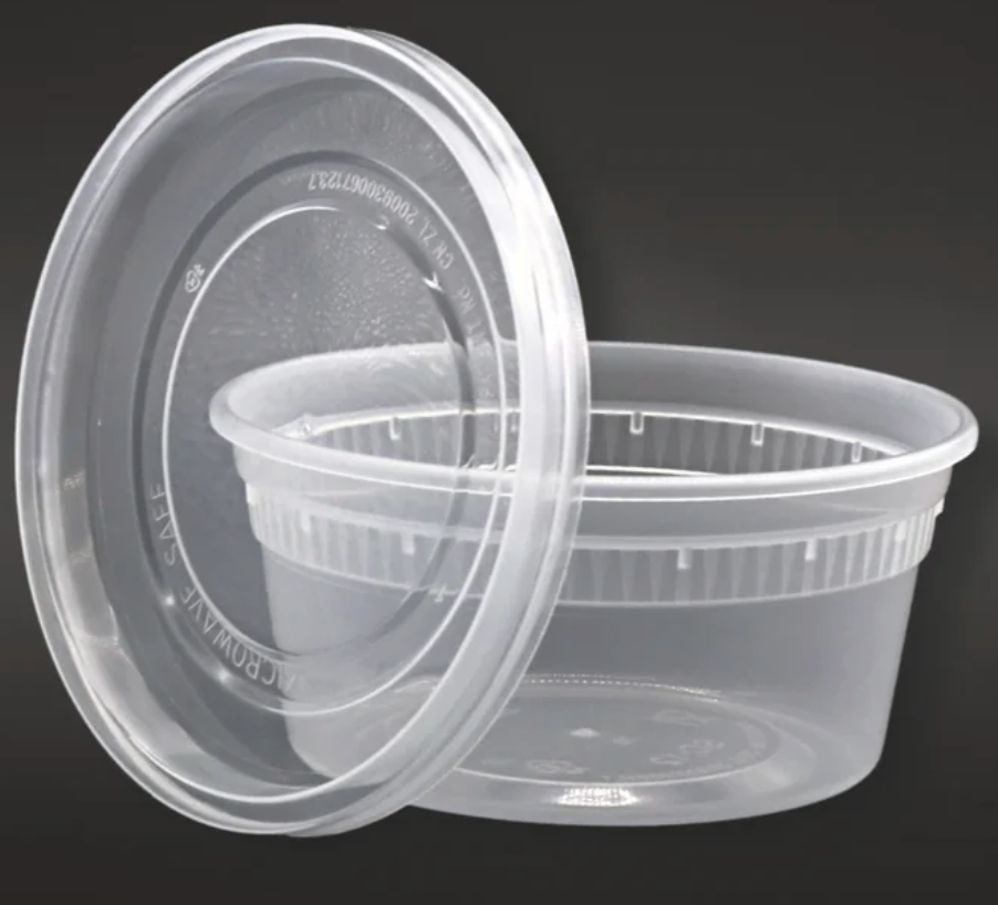 Clear Deli Container W/ Lid - 12oz (10/pk) Heavy Duty Leak-resistant