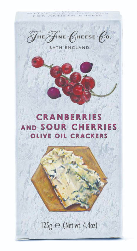 Fine Cheese Co. Cranberry, Sour Cherry and Extra Virgin Olive Oil Crackers 125g