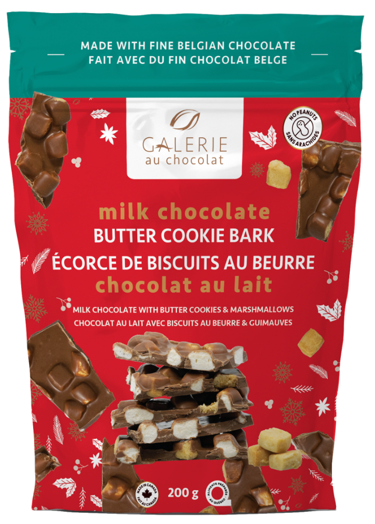 Galerie au Chocolat Milk Chocolate Butter Cookies Bark - 200g