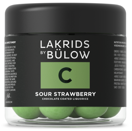 Lakrids by Bülow C Sour Strawberry Small - 125g