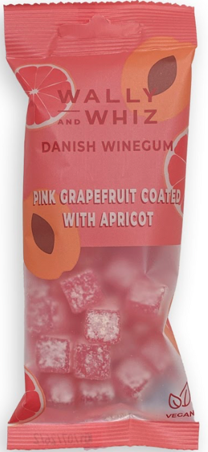 Wally & Whiz Pink Grapefruit Winegum with Apricot Pouch - 56g