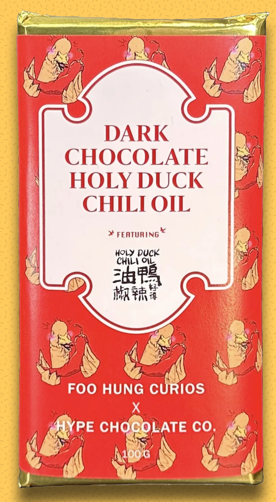 Holy Duck Dark Chocolate Bar - Holy Duck Chili Oil-Infused