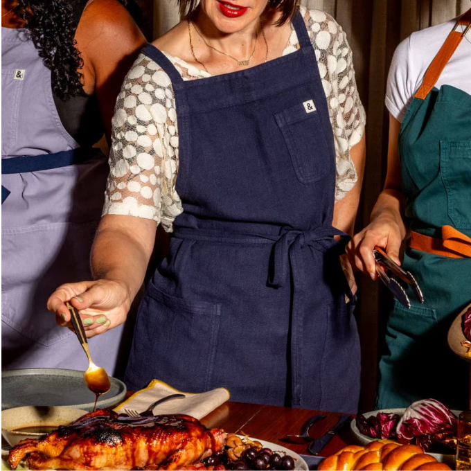 Hedley & Bennett The Minimalist Apron - Blueberry