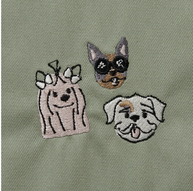 Hedley & Bennett The Essential Best Friends Dog Lovers Apron - Sage