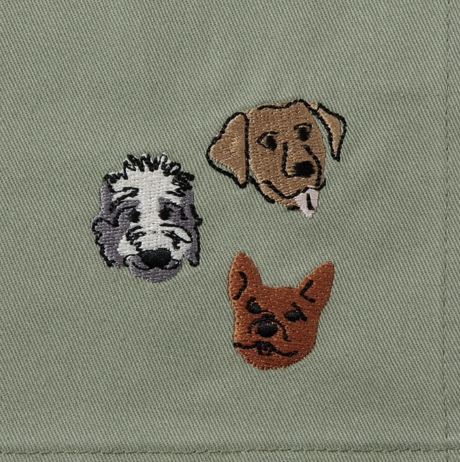 Hedley & Bennett The Essential Best Friends Dog Lovers Apron - Sage