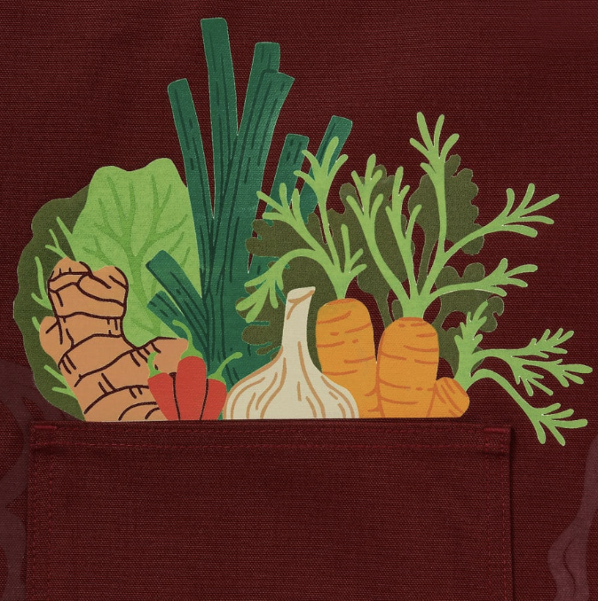 Hedley & Bennett The Essential Cassie Yeung Apron - House Red